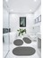 Antrasit Cloudy Banyo Halısı Peluş Paspas Klozetseti Takımı 50X60(OVAL)-60X100(OVAL)-60X60(YUVARLAK) 1