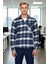 Erkek Ekose Desenli Slim Fit Flanel Oduncu Gömlek Fonksiyonel Dayanıklı Kaliteli Konforlu Şık 3