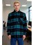 Unisex Oversize Fit Kışlık Kareli Flanel Gömlek Ceket Şehir Hayatında Konforlu Bir Dokunuş 3