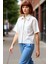 Kadın Yumuşak Dokulu Çizgili Kısa Kollu Gömlek Rahat ve Şık Görünüm Sunar Fonksiyonel Spor 1