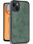 iPhone 14 Kılıf Aras Deri Kapak - Koyu YEŞIL-(5796) - N308J053-M53308 2