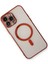 iPhone 13 Pro Max Kılıf Magneticsafe Lazer Silikon - KIRMIZI-(5796) - N839J773-M52839 3