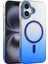 Apple iPhone 16 Plus Glossy Magsafe Kapak - MAVI-(5796) - N056J380-M68056 1