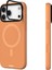 iPhone 17 Pro Max Uyumlu Kılıf M-Safe Şarjlı Kamera Standlı Youngkit Gel Cream Serisi Kapak Turuncu 3