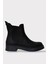 Kısa Topuklu Fermuarlı Kadın Bot Siyah 1