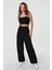 Kadın Zr Model Siyah Yüksek Bel Palazzo Pantolon - 10761 2