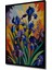 Canlı Renkler Sümbül Tual Baskı Modern Sanat Tablo Dikdörtgen Tablo 5