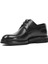 Erkek Siyah Bağcıklı Deri Klasik Ayakkabı 4