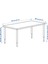 Lagkapten / Olov Çalışma Masası Venge Beyaz 120 x 60 cm 2