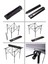 Katlanır Kamp Masası, Suya Yağmura Dayanıklı Piknik Masası, Taşıma Çantalı - 70 cm 3