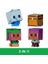 Minecraft Dönüşen Figürler 2&apos;li Paket, Dinamik Oyun Için 2&apos;si 1 Arada, 9 Cm, Büyük Kafalı 2 Aksiyon Figürü, Efe/sailboat ve /treasure Chest, JCY31 2