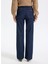 Yüksek Bel Düz Paça Bol Kesim Koyu Indigo Kadın Denim Pantolon J5WL-PNT7119 6