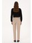 Kadın Koyu Bej Pantolon (Kanvas-Chino) 50309259-VR088 4