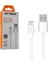 HY-X105 1m 2A Type-C Beyaz Şarj Kablosu 1