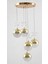 Drop 5 Toplu Gold Modern Ledlı Avıze 1