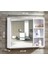Aynalı Banyo Dolabı Tek Kapaklı Iki Raflı 60X65X15 cm 4