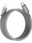 WI-C083 Maglink Serisi Işıklı Magnetik Type-C To Lightning Pd Data ve Şarj Kablosu 27W 1m Gri 1