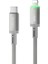 WI-C083 Maglink Serisi Işıklı Magnetik Type-C To Lightning Pd Data ve Şarj Kablosu 27W 1m Gri 4