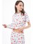 Premium Kadın Pijama Takımı Meyve Desenli Yumuşak Dokulu Kısa Kollu Bisiklet Yaka 3