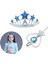 Karlar Ülkesi Elsa Yıldız Mavi Taç ve Asa Seti 1