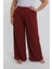 Kadın Büyük Beden Bordo Rahat Kesim Baggy Tek Alt 3