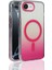 iPhone 16E Kılıf M-Safe Şarj Özellikli Transparan Renk Geçişli Zore Toros Kapak - Rose Pembe 2