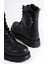 Nyx Bağcıklı Fermuarlı Ortopedik Taban Suya ve Soğuğa Dayanıklı Çantalı Kadın Bot St Siyah 2