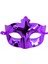 Mor Renk Kostüm Partisi Ekstra Parlak Balo Maskesi 15X10 cm 1