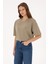 Kadın Açık Haki Tişört 50309440-VR183 3