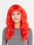 Kırmızı Renk Uzun Dalgalı Parti Peruğu 1