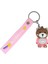 Figürlü ve Işıklı Silikon Anahtarlık - Ayıcık - Pembe (Lisinya) 1