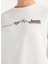Bisiklet Yaka Baskılı Ekru Erkek Sweatshırt J5WM-SWT7297 4