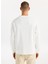Bisiklet Yaka Baskılı Ekru Erkek Sweatshırt J5WM-SWT7297 5