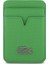 iPhone 17 Pro Kılıf Lacoste Lisanslı M-Safeli Pu Pike Desenli Metal Logolu Kartlıklı Kapak Yeşil 7