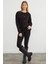 3 Iplik Kalp Nakışlı Oversize Sweatshirt 5