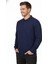 Erkek Polo Yaka Cepli Selanik Sweatshirt Regular Kalıp BGL-ST04872 2