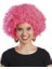 Pembe Renk Kıvırcık Afro Bonus Parti Peruğu 1