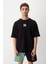 Square Logo Nakışlı Oversize Heavy T-Shirt 1