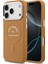 iPhone 17 Pro Kılıf Karl Lagerfeld Lisanslı M-Safeli Metal Kamera ve Buton Paris Rsg Deri Kahverengi 1