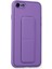 iPhone 7 Kılıf Coco Deri Standlı Kapak - Koyu Lila 2