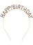 Rengarenk Kristal Taşlı Ekstra Lüks Gümüş Kaplama Happy Birthday Taç 16X17 cm 1