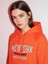 Uzun Kollu Slogan Baskılı Kapüşonlu Kırmızı Sweatshırt 2