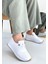 Tone Beyaz Cilt Bağcıklı Spor Ayakkabı - Lisinya 1