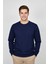Erkek Sıfır Yaka Selanik Sweatshirt Regular Kalıp BGL-ST04870 1