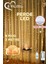 Lw-7 300 Ledli 10 Sarkıt Perde LED Işık, 8 Modlu Uzaktan Kumandalı, 3x3 Metre Peri Telli LED - Lisinya 1