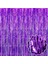 Mor Renk Ekstra Metalize Parlak Saçaklı Arka Fon Perde Ithal A Kalite 1x2 Metre 3