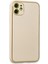 iPhone 12 Kılıf Coco Deri Silikon Kapak - Gold 2
