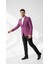 Mor Erkek Slim Fit Tek Düğmeli Blazer Ceket – Astarli, Şık ve Modern Kesim 4