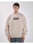 Fire Flame Oversize Fit Cepli Bisiklet Yaka Sweatshirt 2