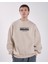Fire Flame Oversize Fit Cepli Bisiklet Yaka Sweatshirt 3